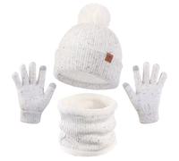 Generico 2026 Cappelli Invernali per Bambini Piccoli, Guanti, Sciarpe, muffole, Scaldacollo per Bambine e Bambini di 3-6 Anni