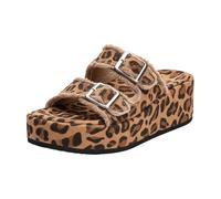 Generico 2026 Ciabatte Slip-on alla Moda con Suola Spessa Stampata e Cinturino Regolabile, perfette per L'Estate, Sia in casa Che all'aperto, per Un Look Casual.