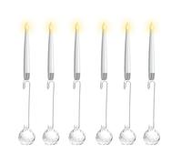 Generico 2026 Clip On Candles for Christmas Trees, Flameless Battery-Operated with Remote - 6 Shapes for Christmas Tree & Party Decor, Safe for Kids/Pets (Crystal balls,6Pcs)