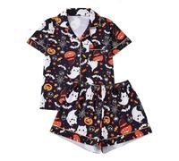 Generico 2026 Comodo a Tema Halloween per Bambini Capo d'Abbigliamento Preferito per Dormire tranquilli e Giocare Tutta Notte Ideale per Bambine dai Tre ai quattordici Anni