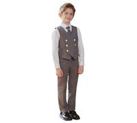 Generico 2026 Completo Elegante da Gentiluomo per Ragazzi, Composto da Gilet e Pantaloni, Perfetto per la Scuola.