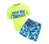 Generico 2026 Completo Estivo da Spiaggia per Ragazzo, Composto da Maglietta e Pantaloncini Stampati Leggeri, Ideale per Avventure estive all'insegna del Divertimento.