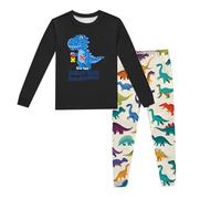 Generico 2026 da Casa per Bambini con Stampa Dinosauri a Maniche Lunghe e Pantaloni Abbinati per Ragazzi e Ragazze