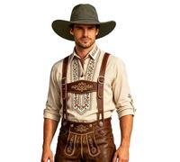 Generico 2026 Elegante Cappello Cowboy Fedora a Tesa Larga per Un Look alla Moda, Ideale per Feste estive, Festival di Musica Country e Eventi Musicali, Unisex.