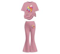Generico 2026 Elegante Casual da Bambina con Pantaloni a e Maglietta Abbigliamento Comodo per Uso Quotidiano Scuola e Tempo Libero Adatto a Ragazze dai Sette ai tredici Anni