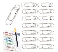 Generico 2026 Heart Shaped Metal Pen Clip 16PCS,2.8 Inch Heart Shaped Pen Holder,Durable Steel Paperclip for Notebook,Reusable Planner Paperclip Pencil Clip,Cute Office School Supplies (red,32PCS)
