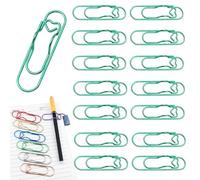 Generico 2026 Heart Shaped Metal Pen Clip 16PCS,2.8 Inch Heart Shaped Pen Holder,Durable Steel Paperclip for Notebook,Reusable Planner Paperclip Pencil Clip,Cute Office School Supplies (red,64PCS)