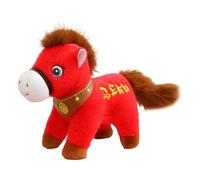 Generico 2026 Horse Mascot Plush - Soft Cute Chinese zodac Doll Toy, Animal Ornament, Adorable Stuffed Figure, Premium Fabric Cartoon Collectible | Decorative Display for Cars Bags Shop Window Home S