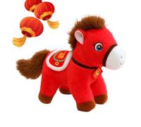 Generico 2026 Horse Mascot Plush - Soft Cute Chinese zodac Doll Toy, Animal Ornament, Adorable Stuffed Figure, Premium Fabric Cartoon Collectible | Decorative Display for Cars Bags Shop Window Home S