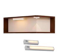 Generico 2026 Illuminated corner shelves, Smart Corner Shelf with Lights for Figurines and Collectibles, Wooden Display Stand with Warm-Colored Lamp Light Up Your Space (1set)