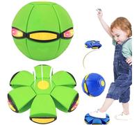 Generico 2026 Magic Meta Ball, Magic Bouncing Ball, Children's Bouncing Balls with 6 Lights, Magic Flying Saucer for Parent-Child Interaction Indoor & Outdoor Use (Green)