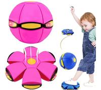 Generico 2026 Magic Meta Ball, Magic Bouncing Ball, Children's Bouncing Balls with 6 Lights, Magic Flying Saucer for Parent-Child Interaction Indoor & Outdoor Use (Deep PINK)