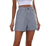 Generico 2026 Mutande Donna Cotone Pantaloncini Casual da Donna in Lino Comodi a Vita Alta Completi Estivi Cotone Abbigliamento alla con Tasche Amazon Italy (Blue, XL)