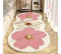 Generico 2026 NEW Cute Flower Bath Mat,Flower Pattern Non-Slip Washable Rugs Floor Mat, Machine Washable Rugs for Bedroom Hallway Bedside Study Living Rooms
