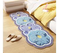 Generico 2026 NEW Cute Flower Bath Mat,Flower Pattern Non-Slip Washable Rugs Floor Mat, Machine Washable Rugs for Bedroom Hallway Bedside Study Living Rooms