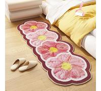 Generico 2026 NEW Cute Flower Bath Mat,Flower Pattern Non-Slip Washable Rugs Floor Mat, Machine Washable Rugs for Bedroom Hallway Bedside Study Living Rooms