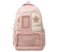 Generico 2026 New Kawaii Ita Backpack Japanese Style, Ita Backpack for Women, with Clear Display Window Cute Star, Y2K Goth Large Laptop Rucksack, Water,Design for Travel Commuters (Beige)