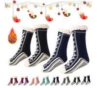 Generico 2026 New Upgraded version Ultra-Thick Cashmere Slipper Home Socks,Non Slip Comfy Warm,Christmas Socks (2pcs-c)