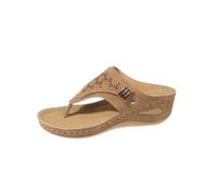 Generico 2026 Orthopedic Sandals for Women Summer Slip On Beach Flip Flops Dressy Arch Support Wedge Sandal Vintage Wide Width Sandals Casual Boho Slipper (Brown,42)