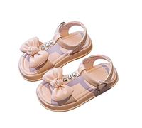 Generico 2026 Sandali per bambine estive per bambini Bow Design Shoes Dress Flat Shoes Little Child/Big Kids