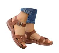 Generico 2026 Sandali traspiranti con canali aperti per un look elegante e solido, perfetti per l'estate, comodi tutti i giorni e ideali per la spiaggia.