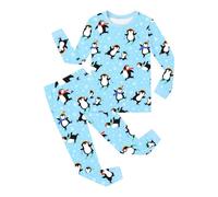 Generico 2026 Set Coordinato Due Pezzi per Bambina con Maniche Lunghe Girocollo Pantaloni Casual Comodo Outfit Quotidiano per Bambini Piccoli (Sky Blue, 11-12 Years)
