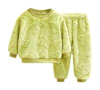 Generico 2026 Set per Bambini in Pile Caldo e soffice da Due Pezzi per Ragazze Neonati e Ragazzi Ideale per l'Abbigliamento Quotidiano e Le uscite all'aperto