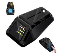 Generico 2026 Solar Truck Roof Warning Light - Wireless Remote-Controlled LED | Mouse-Style Aerodynamic High-Visibility Safety Light | Solar-Powered Auto-Charging Marker