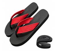Generico 2027 Middle Finger Flip Flops, Funny Non Slip Five Finger Shoes Women, Red Flip Flops for WomenNovelty Gift, for Beach Pool Parties (Red,9.5-10 Women/8.5-9 Men)