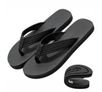 Generico 2027 Middle Finger Flip Flops, Funny Non Slip Five Finger Shoes Women, Red Flip Flops for WomenNovelty Gift, for Beach Pool Parties (Black,11-11.5 Women/10-10.5 Men)