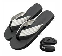 Generico 2027 Middle Finger Flip Flops, Funny Non Slip Five Finger Shoes Women, Red Flip Flops for WomenNovelty Gift, for Beach Pool Parties (Light Gray,7-7.5 Women/6-6.5 Men)