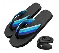 Generico 2027 Middle Finger Flip Flops, Funny Non Slip Five Finger Shoes Women, Red Flip Flops for WomenNovelty Gift, for Beach Pool Parties (Blue,13.5-14 Women/12.5-13 Men)