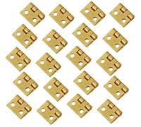 Generico 20Pcs Mini Cerniera in Metallo Dorato per 1/12 Casa in Miniatura Mobili Armadio in Ottone Cerniera Casa delle Bambole in Miniatura Armadio ArmadioUtile e alla Moda