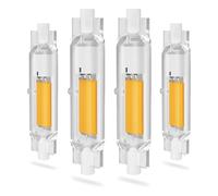 Generico 20W Lampadina R7S LED 78mm Dimmerabile, Lampadine LED R7S 118mm 30W, lampadine sostituisce la lampadina alogena 200W/2000LM, AC 220-240V, Nessuno Sfarfallio,Warm light,4er Pack 78mm