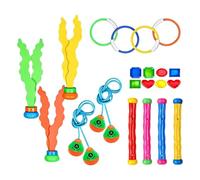 Generico 21-Piece Dive Toy Set - Sinking Rings And Sticks for Swim Training