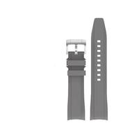 Generico 22mm 20mm Strap Fit For Sport Arc Curved End Soft TPU Rubber Bracelet