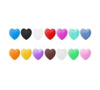 Generico 24/28 Paia di ganci antiscivolo in silicone per occhiali universali per occhiali da vista, puntali per stanghette, manicotti, fermagli per orecchie, fermagli per orecchie (Cuore)