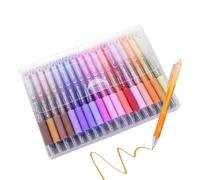 Generico 24 Farben Gelstifte Set zum Malen & Schreiben - Retraktions-Gelschreiber 0,7mm Feinspitze | Bunte Tintenstifte für Schule, Büro & | Ergonomische Gel-Tintenstifte für Kinder & Erwachsene