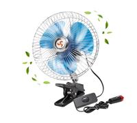 Generico 24V Truck Fan Clip Car Oscillating Cab Cooling Fan