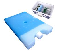 Generico 250ml Reusable Ice Packs - 12 Hours of Cooling Power | Blue Gel Ice Elements for Cooler Bags Boxes | for Camping Picnics Food Preservation Pet Coøling, Compact Easy Store Multi-Purpose