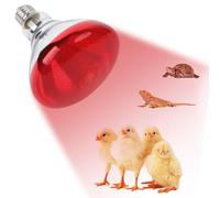 Generico 250W Red Heating Bulb For Chickens - Infrared Floodlight Heat Lamp, Incandescent Brooder Bulb For Chicks Reptiles Pets, 120V E26 Base