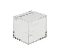 Generico 25X Scatola plexiglass portaconfetti 5x5x5 cm BOMBONIERA