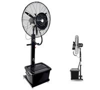 Generico 26in/30in Ventilatore Nebulizzatore Industriale a Piedistallo, 3 velocità, Oscillazione a 90°, Serbatoio da 42L, Ventilatore da Esterno con Nebulizzatore, Ventilatori a Piantana(30inchs)