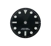 Generico 28,5 mm S Logo NH34 Meteorite Dial Fit Movimento ghiaccio blu luminoso Orologio Accessori for la modifica strumenti(H568)