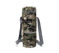 Generico 2L Bottle Cooler Bag, Wine Tote Carrier, Portable Drink Holder, Thickened Foldable Design with Handle, Insulated Travel Bag for Hiking Camping Work Lunch or Beach Picnic Use, Camoflauge