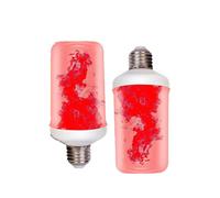 Generico 2pack LED Flame Light Bulbs with Sensing Effect,flickering light bulbs 4 Modes Flame Light Upside Down Effect,E27 Base,for Halloween,Christmas,Party,Porch,Indoor&Outdoor (red)