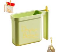 Generico 2PCS Instant Noodle Bowl Holder, Direct Immersion Ramen Cup with Heat-Resistant Handle, Drainage Ventilation & Fork Storage, Portable Instant Noodles Maker for Busy People (Green)