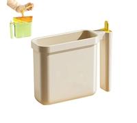 Generico 2pcs Instant Noodle Bowl Holder, Direct Immersion Ramen Cup with Heat-Resistant Handle, Drainage Ventilation & Fork Storage, for Dorm Apartment (Beige,1pcs)