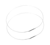 Generico 2pezzi Anello Morsetto Guarnizione Lavatrice in Ricambio Argento Per Coperchio Della Lavatrice Blocco Della Fermo Dello Sportello Molla