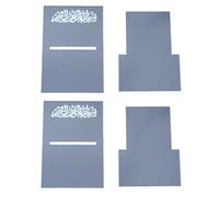 Generico 2Set Acrilico Date Holder Bismillahs Islamici Calligrafie Data Stand Eid Decorazioni da tavola Decori per la casa Decori da tavola